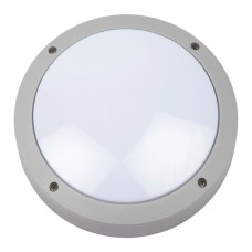 Φωτιστικό Πλαφονιέρα Στρογγυλό Ε27 Αλουμινίου Γκρί IP54 7462